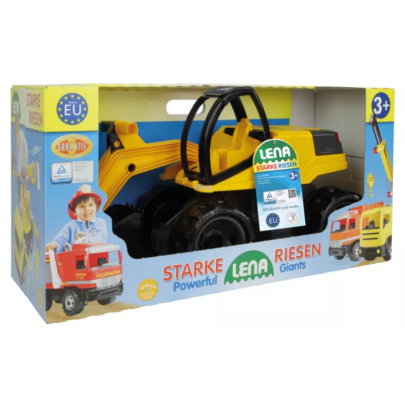 Lena GIGA TRUCKS Ekskavaator Pro, Ekskavaator, 3 a, Must, Kollane