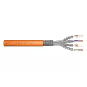 DIGITUS paigalduskaabel - Cat 7 - S/FTP - AWG 23/1 - simplex - 100m - Oranž