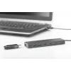 DIGITUS USB 3.0 jaotur, 7-porti koos 5V/3,5A toiteadapteriga, alumiiniumkorpus