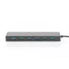DIGITUS USB 3.0 jaotur, 7-porti koos 5V/3,5A toiteadapteriga, alumiiniumkorpus