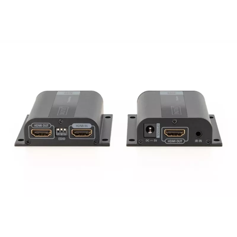 DIGITUS HDMI pikenduskomplekt, 50 m võrgukaabli kaudu (CAT6/6a/7), EDID, 1x HDMI läbiv väljund, FHD 1080p