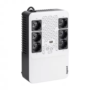 Legrand Keor ASI MULTIPLUG 800 FR katkematu toiteallikas (UPS) Line-Interactive 0.8 kVA 480 W 6 AC-pistikupesa