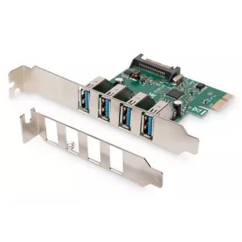 DIGITUS USB 3.0, 4 Port, Pci-e lisakaart 4 porti A/F väline VL805 kiibistik