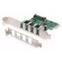 DIGITUS USB 3.0, 4 Port, Pci-e lisakaart 4 porti A/F väline VL805 kiibistik