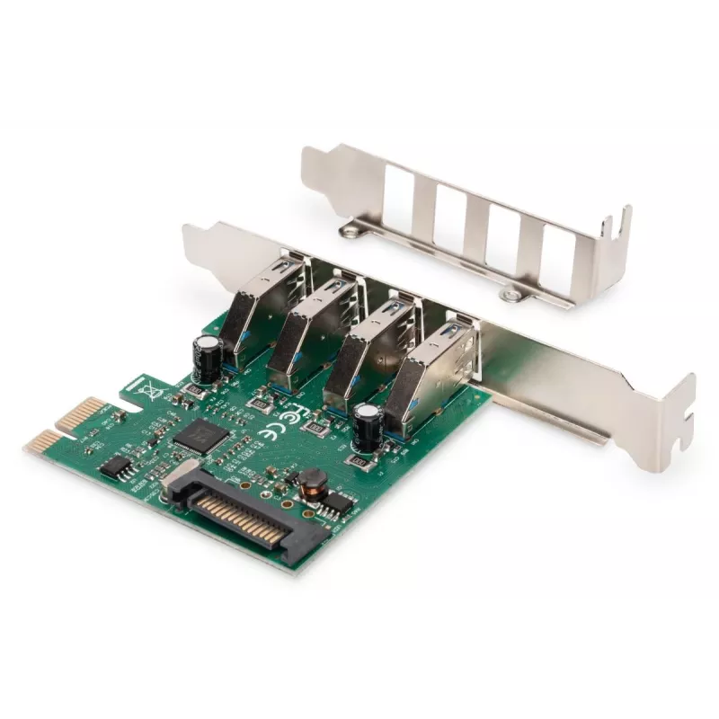 DIGITUS USB 3.0, 4 Port, Pci-e lisakaart 4 porti A/F väline VL805 kiibistik