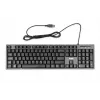 Juhtmega klaviatuuri ja hiire komplekt IBOX IKMS606 — täissuuruses QWERTY UK inglise klaviatuur, USB, must, hiir 800 DPI