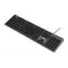 Juhtmega klaviatuuri ja hiire komplekt IBOX IKMS606 — täissuuruses QWERTY UK inglise klaviatuur, USB, must, hiir 800 DPI