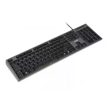 Juhtmega klaviatuuri ja hiire komplekt IBOX IKMS606 — täissuuruses QWERTY UK inglise klaviatuur, USB, must, hiir 800 DPI