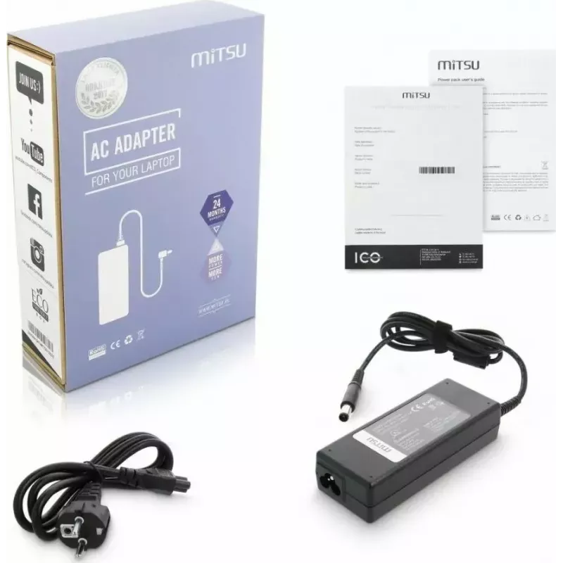 Toiteplokk MITSU ZM/DEL19546 19,5V 4,62A Delli sülearvutitele (mudel 5ZM019)