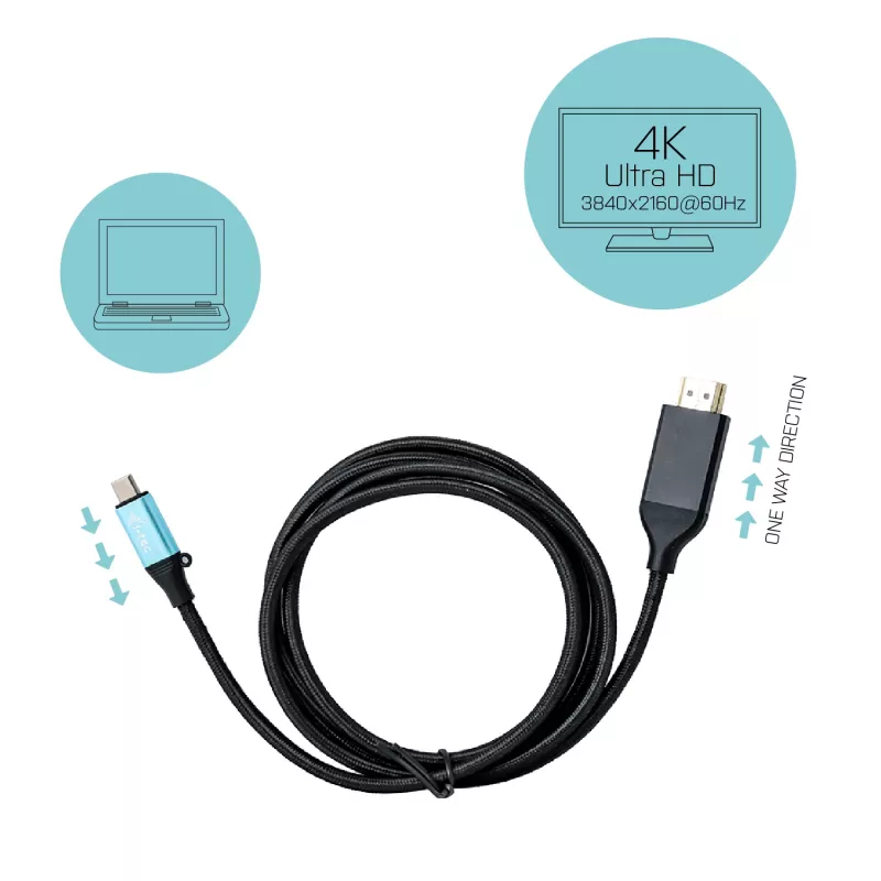 i-tec USB-C HDMI kaabeladapter 4K/60 Hz 150 cm
