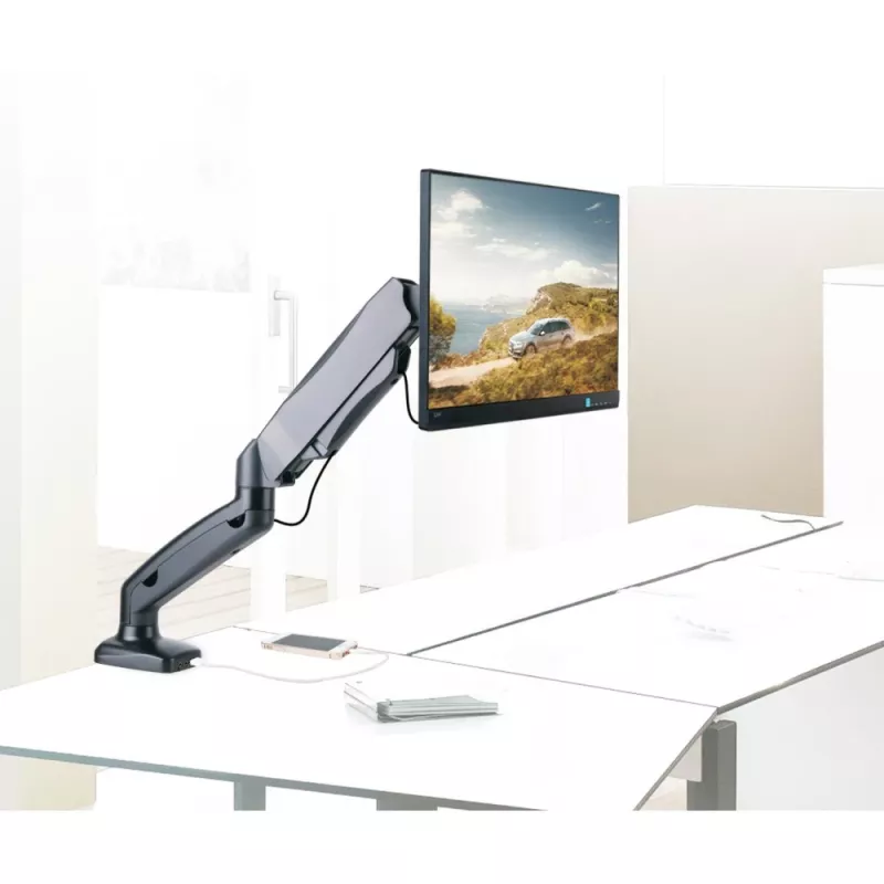 Techly ICA-LCD 514 monitori kinnitus / alus 68,6 cm (27 tolli) Laua Must