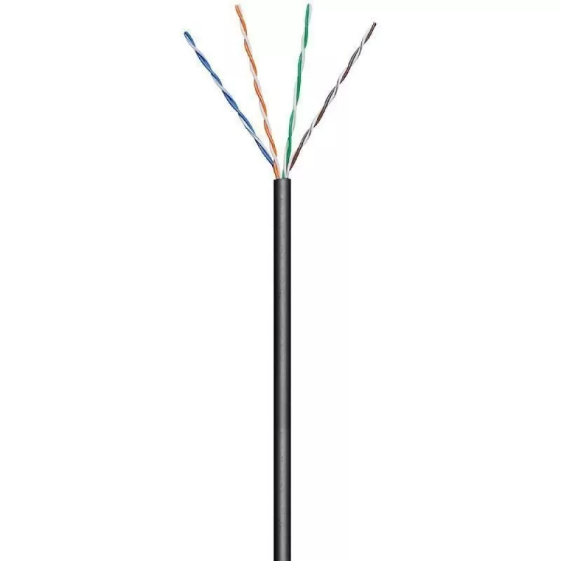 Techly ITP7-UTP-0100LO võrgukaabel Must 100 m Cat5e U/UTP (UTP)