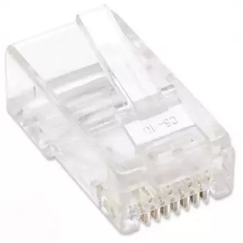 Intellinet RJ45 modulaarpistikud, Cat5e, UTP, 3-hambalised, täisjuhtmele, 15 µ kullatud kontaktid, 100 tk pakend