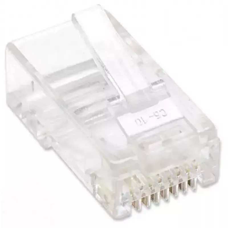 Intellinet RJ45 modulaarpistikud, Cat5e, UTP, 3-hambalised, täisjuhtmele, 15 µ kullatud kontaktid, 100 tk pakend