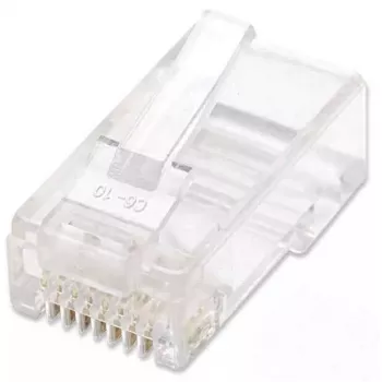 Intellinet RJ45 modulaarpistikud, Cat5e, UTP, 3-hambalised, täisjuhtmele, 15 µ kullatud kontaktid, 100 tk pakend