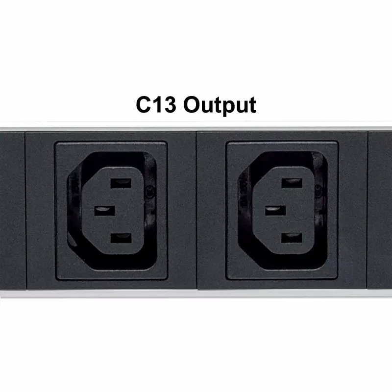 Intellinet 19 inch intelligentne 8 pordiga PDU, 19 inch rackile paigaldatav C13 intelligentne toitejaotusseade; jälgib võimsust, temperatuuri ja niiskust
