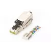 DIGITUS CAT6a Field Termination Plug - STP, dust cap, bend relief