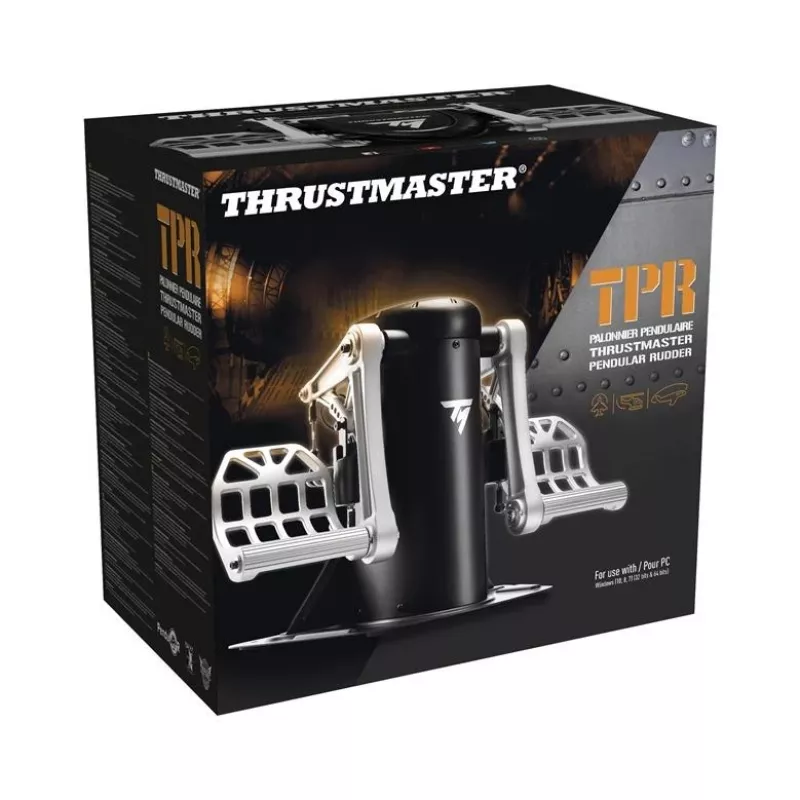 Thrustmaster TPR Rudder Must, Silver USB Flight Sim Analogue PC