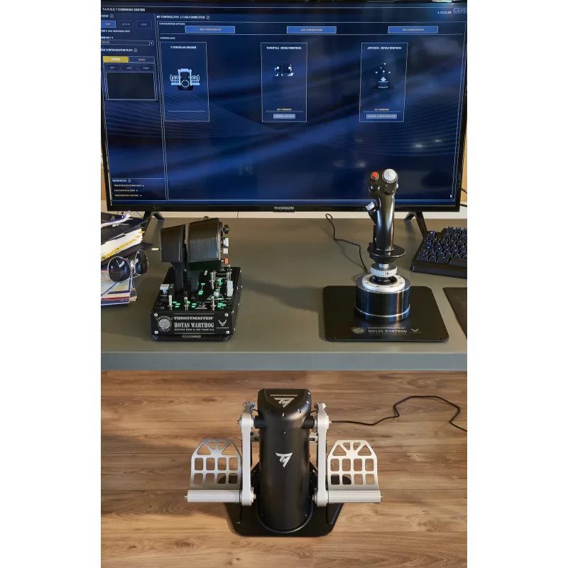 Thrustmaster TPR Rudder Must, Silver USB Flight Sim Analogue PC