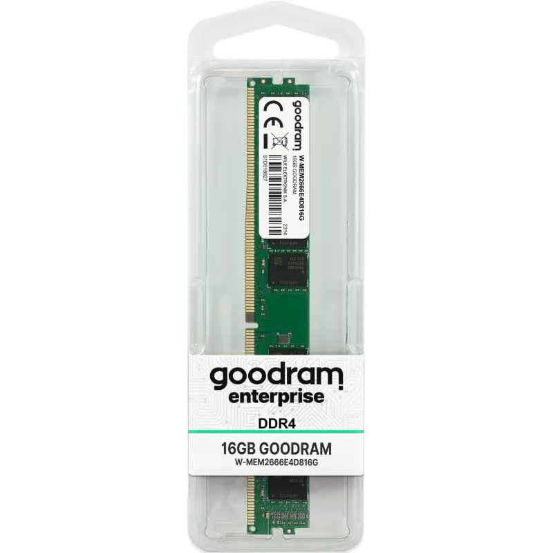 UDIMM ECC mälu GOODRAM 32 GB (2 x 16 GB) DDR4 2666 MHz 1,2 V CAS19 arvutile/serverile