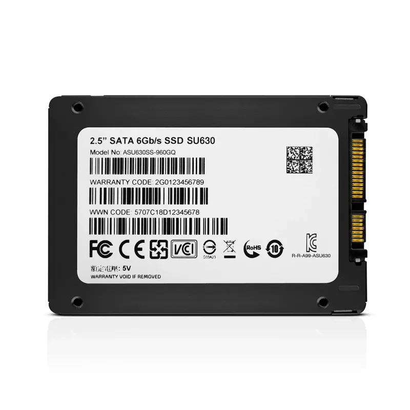 ADATA ULTIMATE SU630 960 GB 2.5 tolli Serial ATA 3D2 QLC