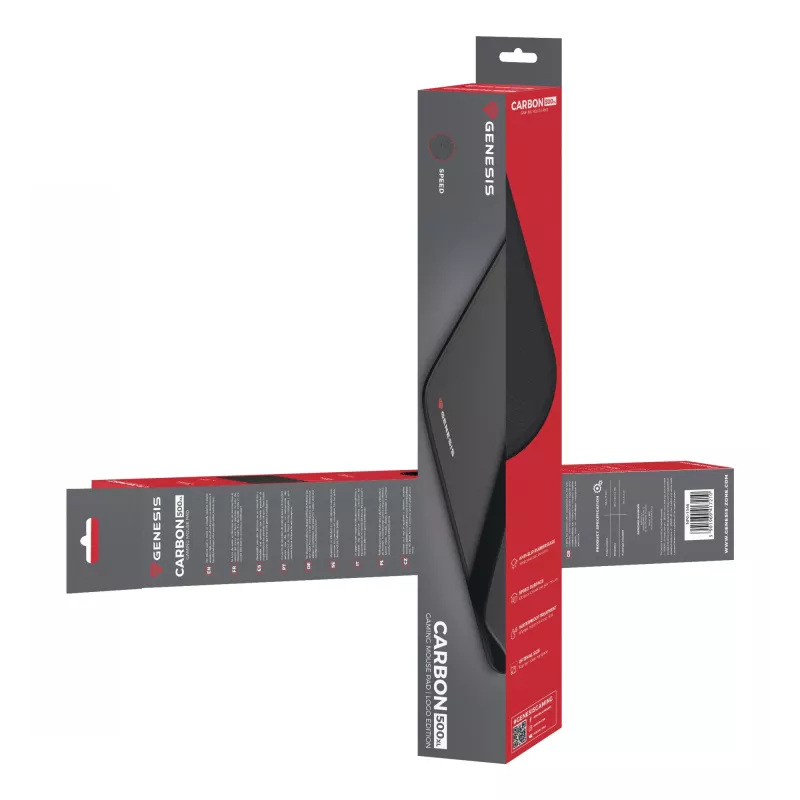 GENESIS Carbon 500 XL Logo mänguhiirematt Must