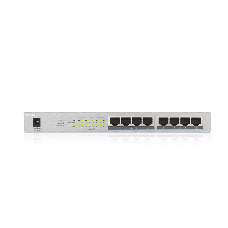 Zyxel GS1008HP Haldamata Gigabit Ethernet (10/100/1000) Toite üle Etherneti (PoE) Hall