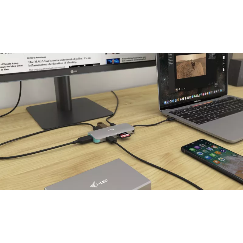 Dokkimisjaam i-tec Metal USB-C Nano Dock 4K HDMI + Power Delivery 100 W