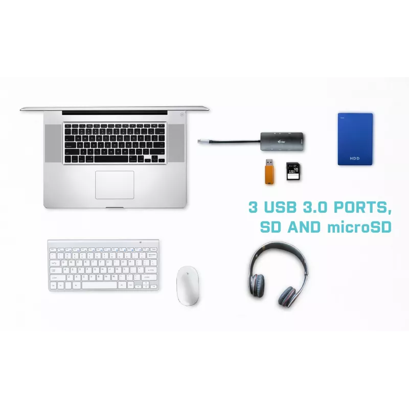 Dokkimisjaam i-tec Metal USB-C Nano Dock 4K HDMI + Power Delivery 100 W
