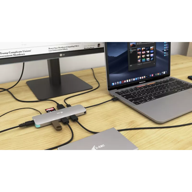Dokkimisjaam i-tec Metal USB-C Nano Dokkimisjaam 4K HDMI LAN Power Delivery 100 W
