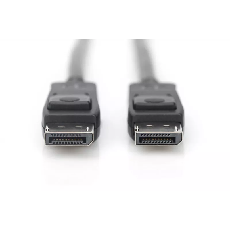 DIGITUS DisplayPort-kaabel, M/M, 2 m lukustusega, Ultra HD 8K, vers. 1.3/1.4, standard