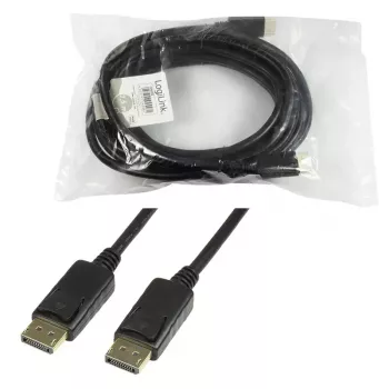 DisplayPorti kaabel LogiLink CV0076 7,5 m Must