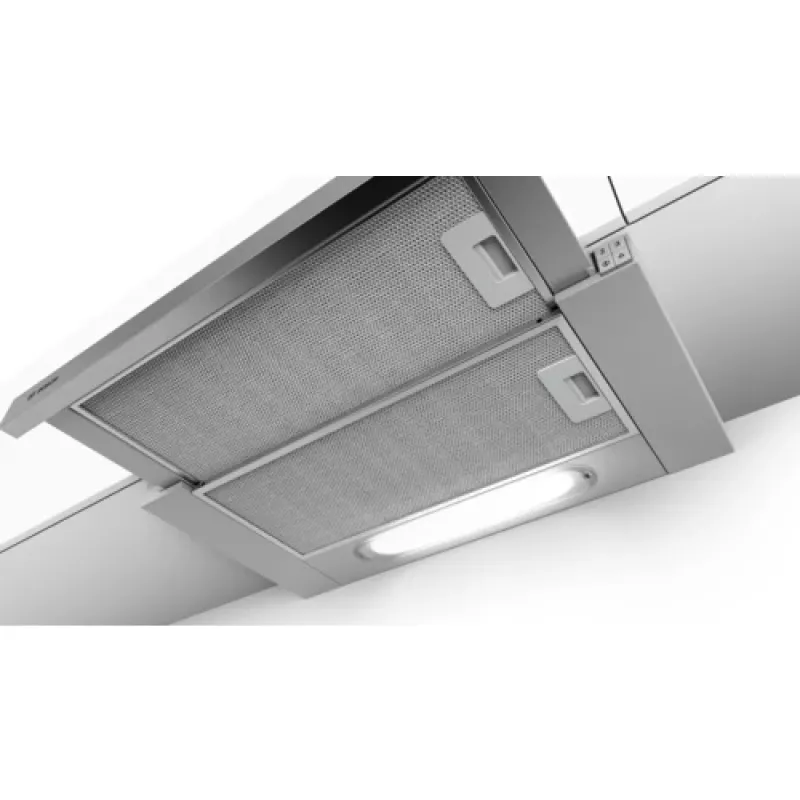 Bosch Serie 4 DFT63AC50 õhupuhasti, poolsisseehitatud (väljatõmmatav), hõbedane, 360 m³/h