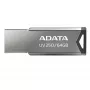 CompactFlash USB-mälupulk ADATA UV250 64 GB, hõbedane, 45,4×14,9×5,35 mm, 5,6 g