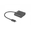 USB graafikaadapter LANBERG AD-UC-HD-01, must, isane/emane pistik