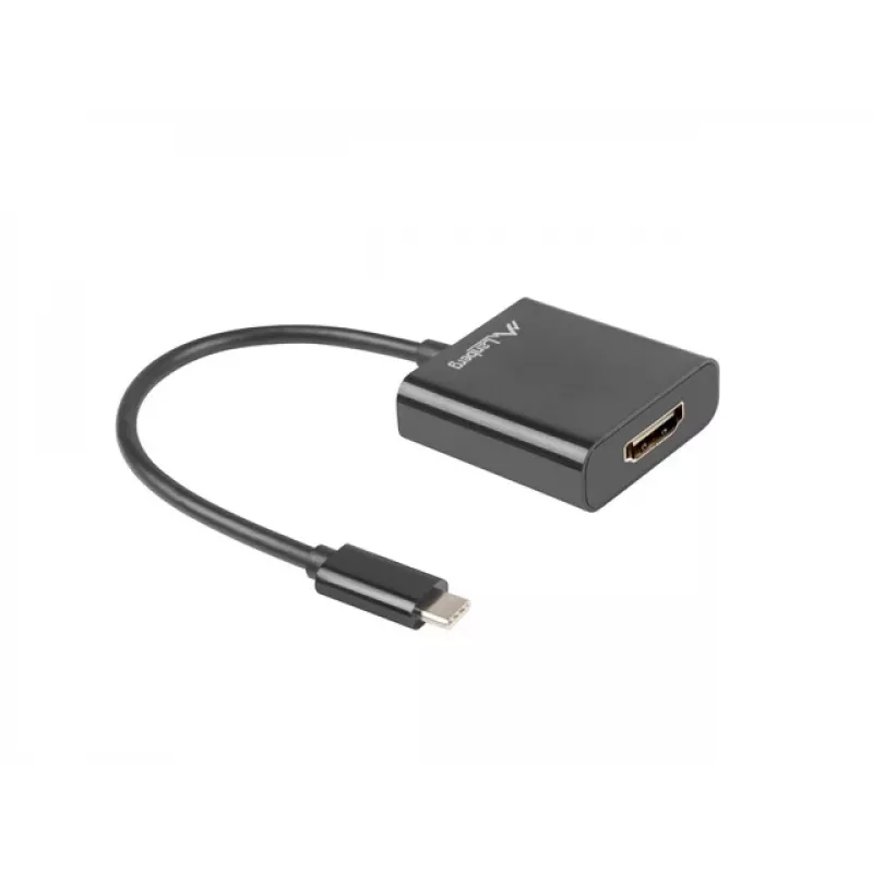 USB graafikaadapter LANBERG AD-UC-HD-01, must, isane/emane pistik