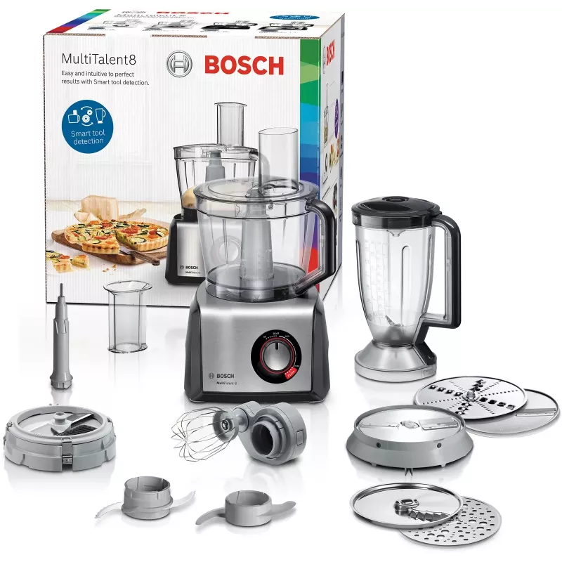 Bosch MC812M865 köögikombain 1250 W 3,9 L Must, Roostevaba teras