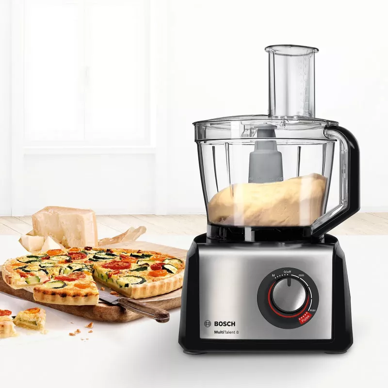 Bosch MC812M865 köögikombain 1250 W 3,9 L Must, Roostevaba teras