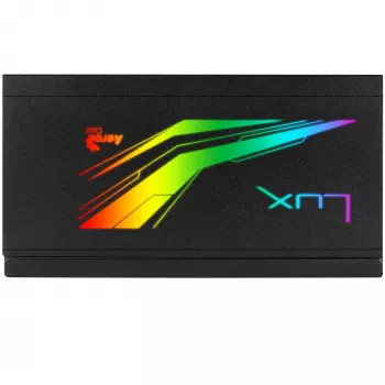 Aerocool LUXRGB550M RGB modulaarne arvuti toiteplokk 550W 80Plus Bronze 230V must