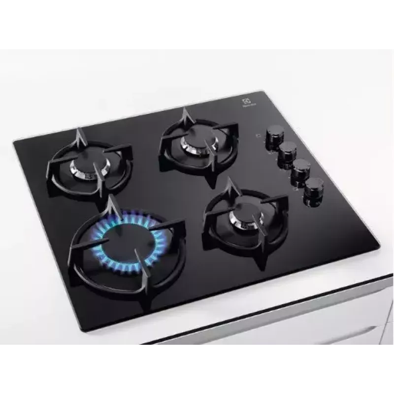 Electrolux EGG6407K Must sisseehitatav 59 cm gaasipliit 4 põletiga