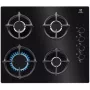 Electrolux EGG6407K Must sisseehitatav 59 cm gaasipliit 4 põletiga