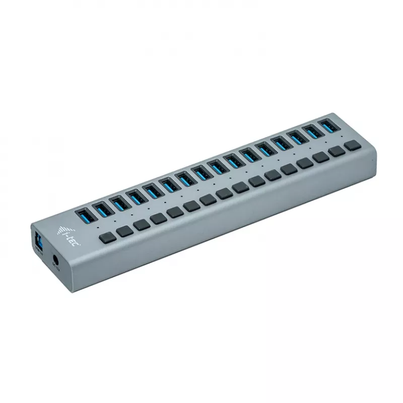 i-tec USB 3.0 Charging HUB 16port + 90 W toiteadapter