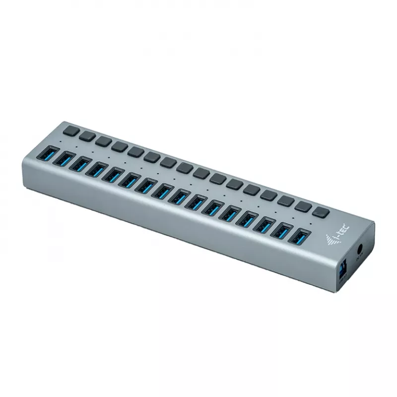 i-tec USB 3.0 Charging HUB 16port + 90 W toiteadapter