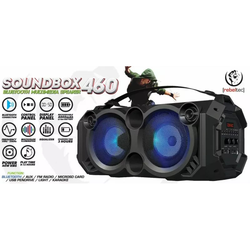 Bluetooth Kõlar SoundBox 460, Must