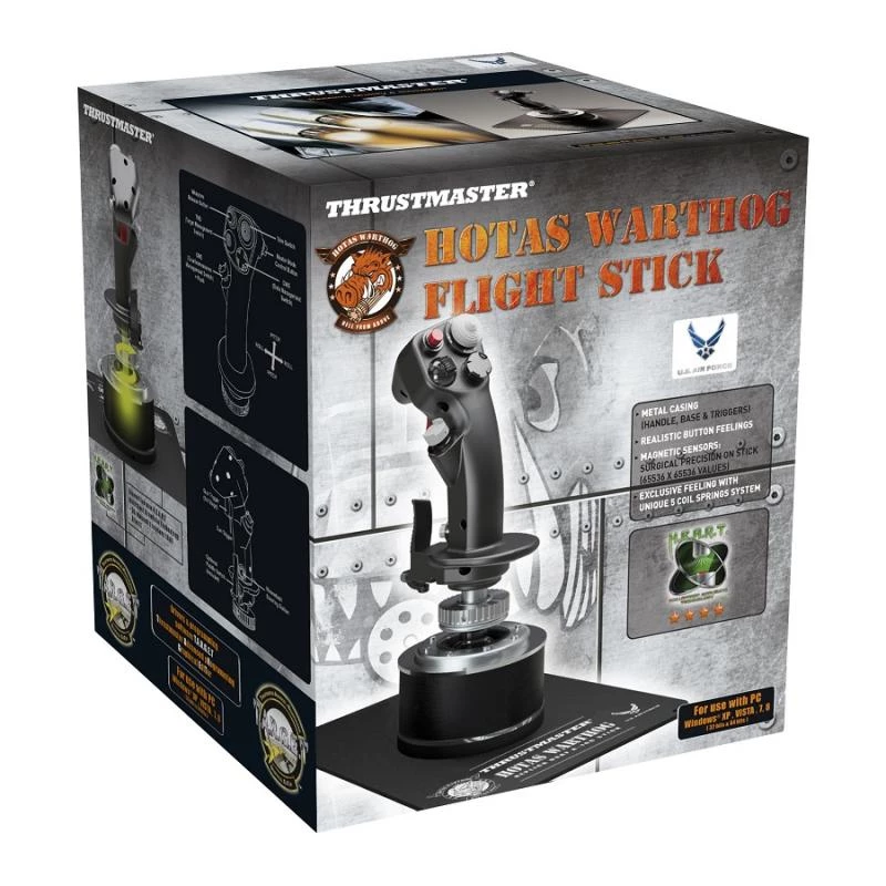 Thrustmaster HOTAS Warthog Flight Stick must USB 2.0 juhthoob arvutile