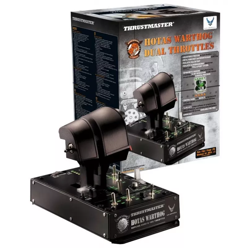 Thrustmaster HOTAS Warthog Dual Throttles Must USB Flight Sim PC