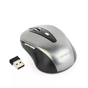 GEMBIRD Wireless hiir Optical MUSW-4B-04-BG - 4 nuppu must/hall
