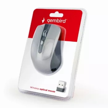 GEMBIRD Wireless hiir Optical MUSW-4B-04-BG - 4 nuppu must/hall