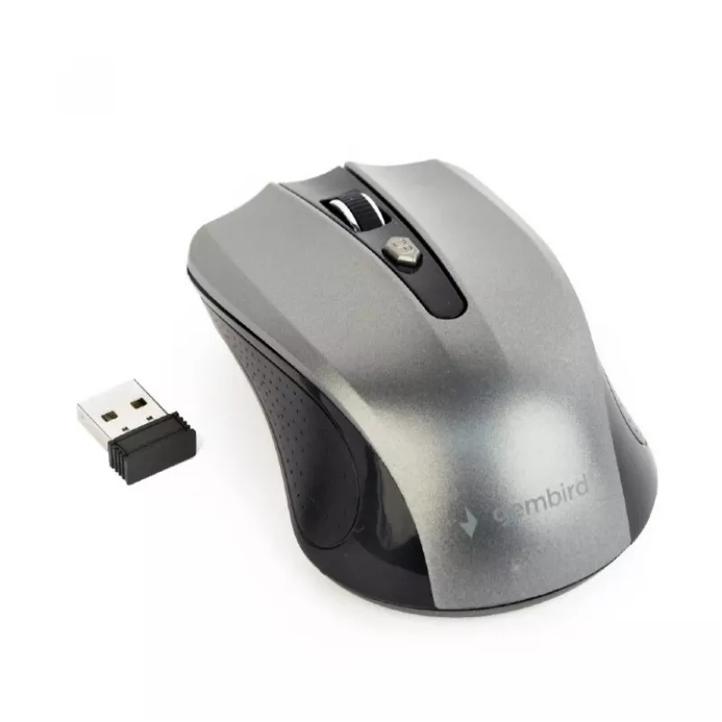 GEMBIRD Wireless hiir Optical MUSW-4B-04-BG - 4 nuppu must/hall