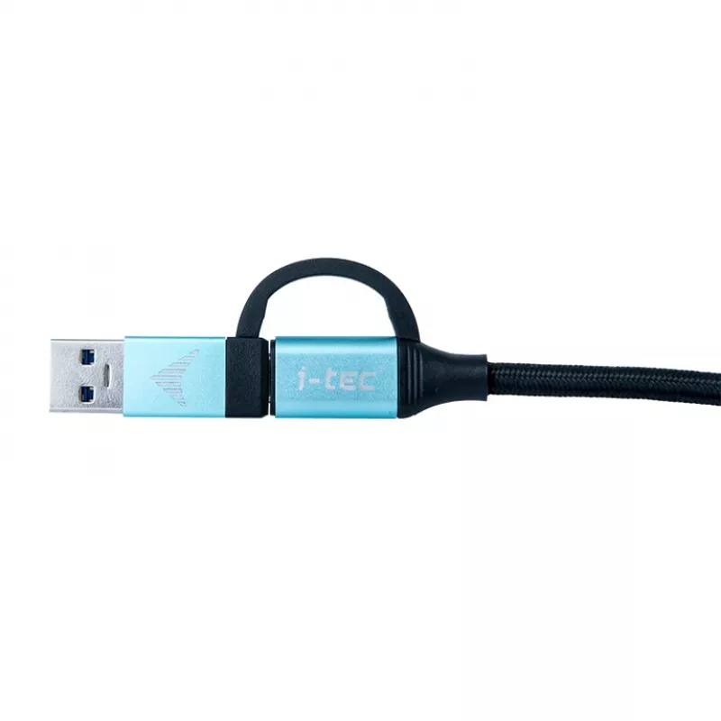 USB-C-kaabel USB-C-le integreeritud USB 3.0 adapteriga i-tec C31USBCACBL